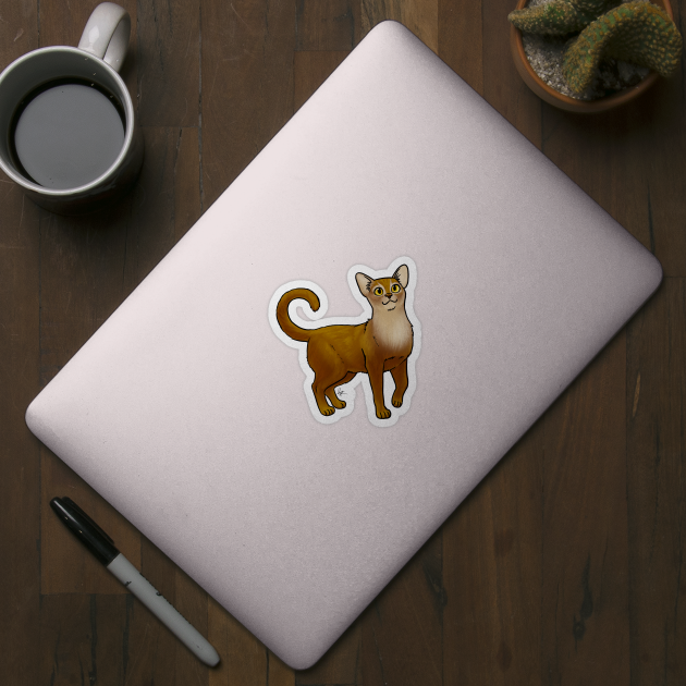 Cat - Abyssinian - Sorrel by Jen's Dogs Custom Gifts and Designs